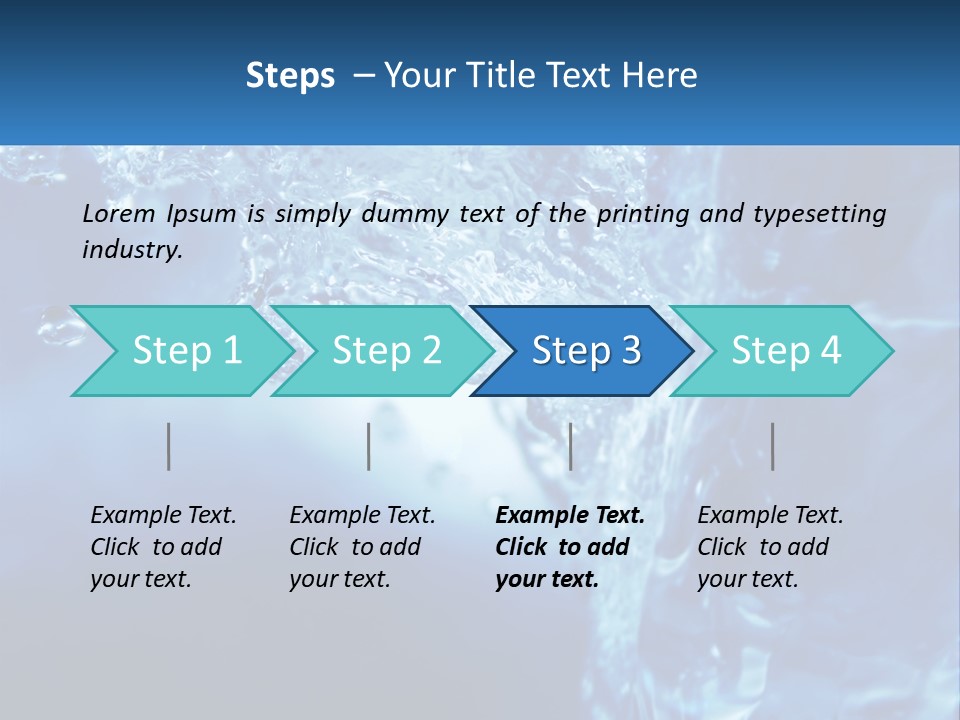 Drops Abstract Still PowerPoint Template