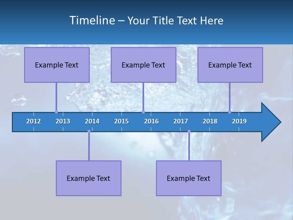 Drops Abstract Still PowerPoint Template