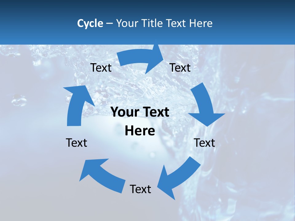 Drops Abstract Still PowerPoint Template