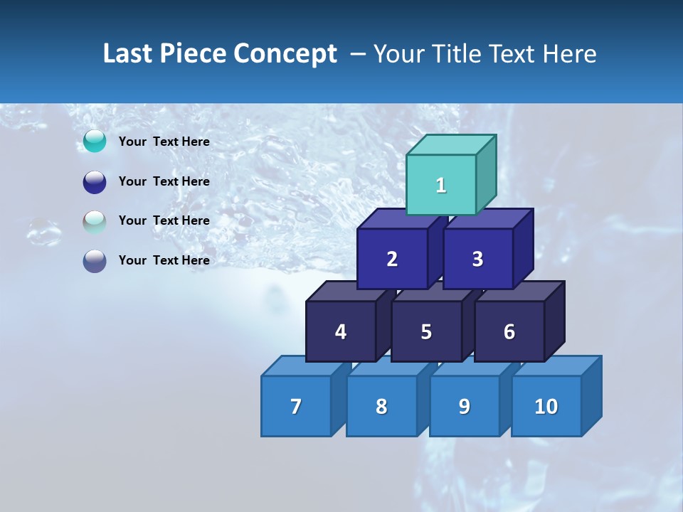 Drops Abstract Still PowerPoint Template