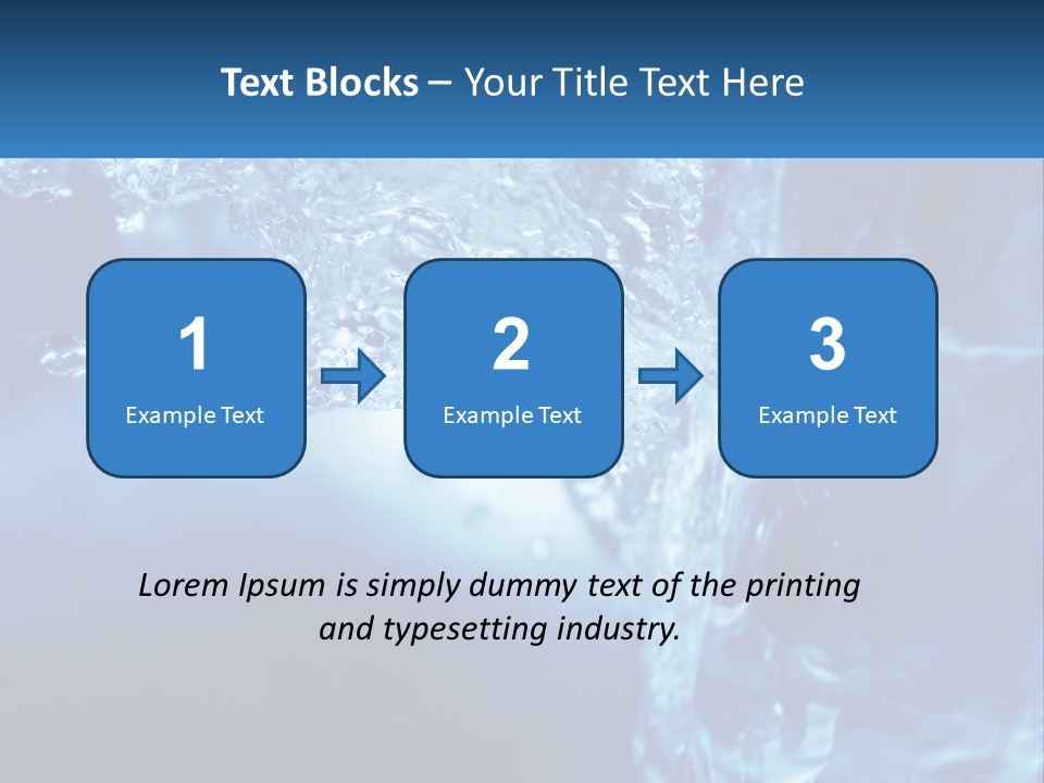 Drops Abstract Still PowerPoint Template