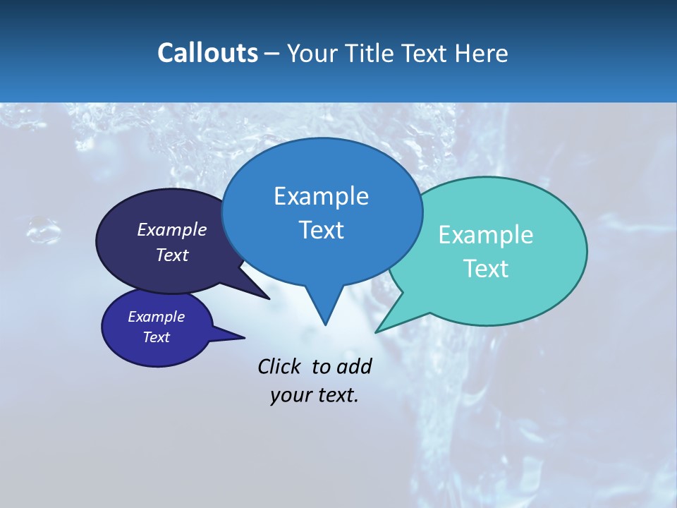 Drops Abstract Still PowerPoint Template