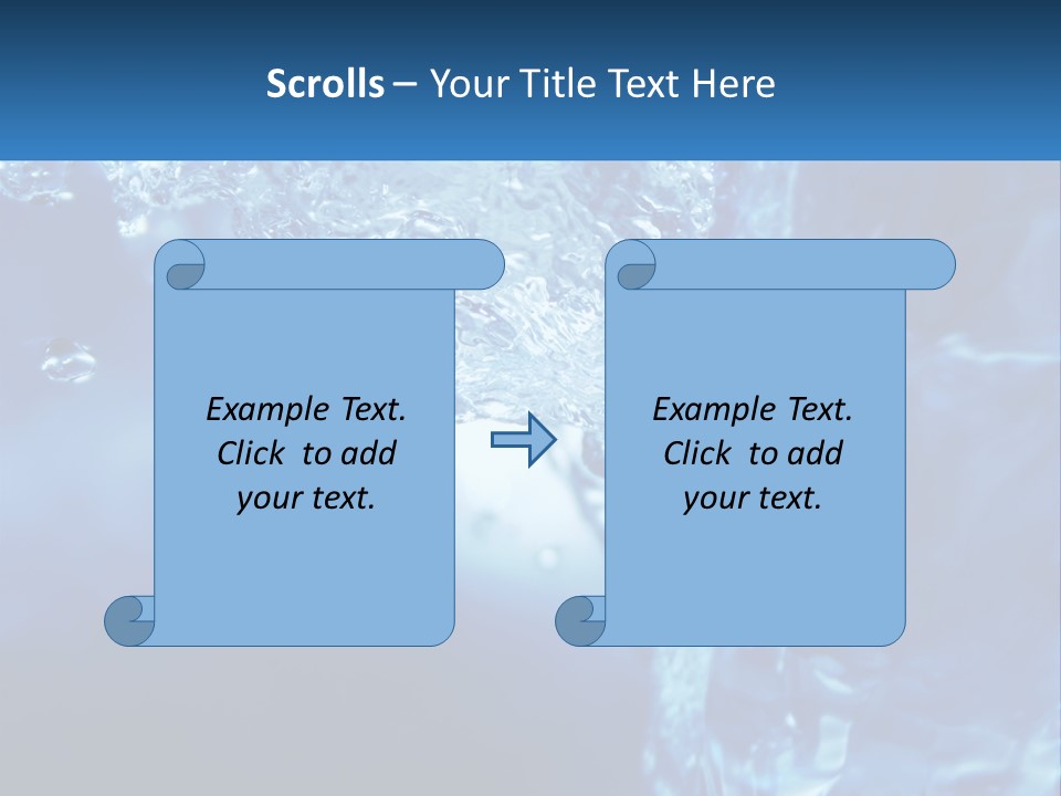 Drops Abstract Still PowerPoint Template