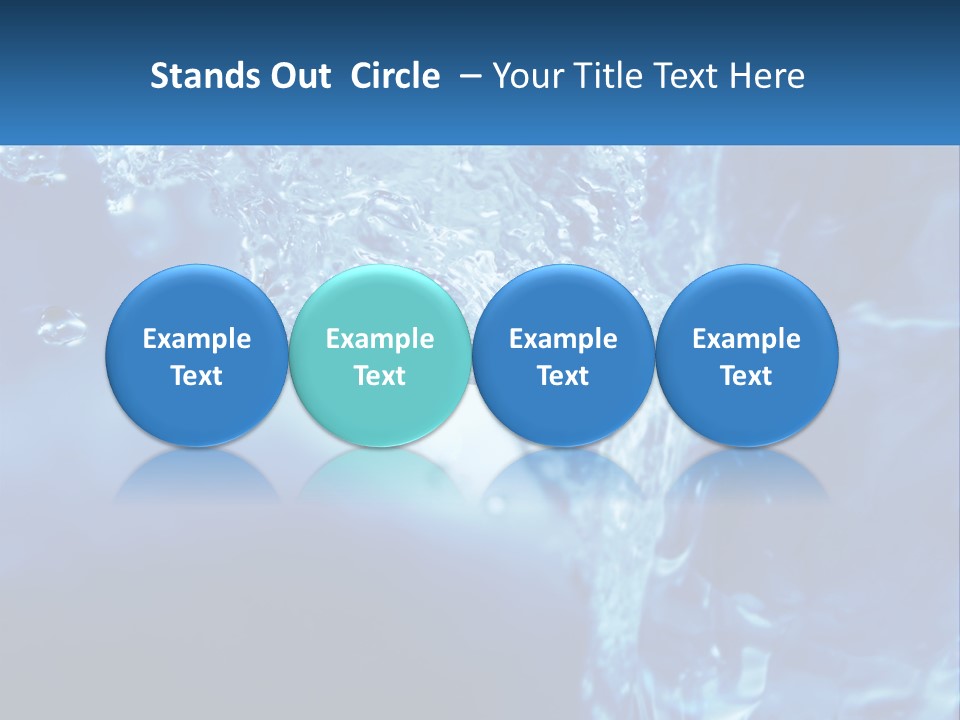 Drops Abstract Still PowerPoint Template