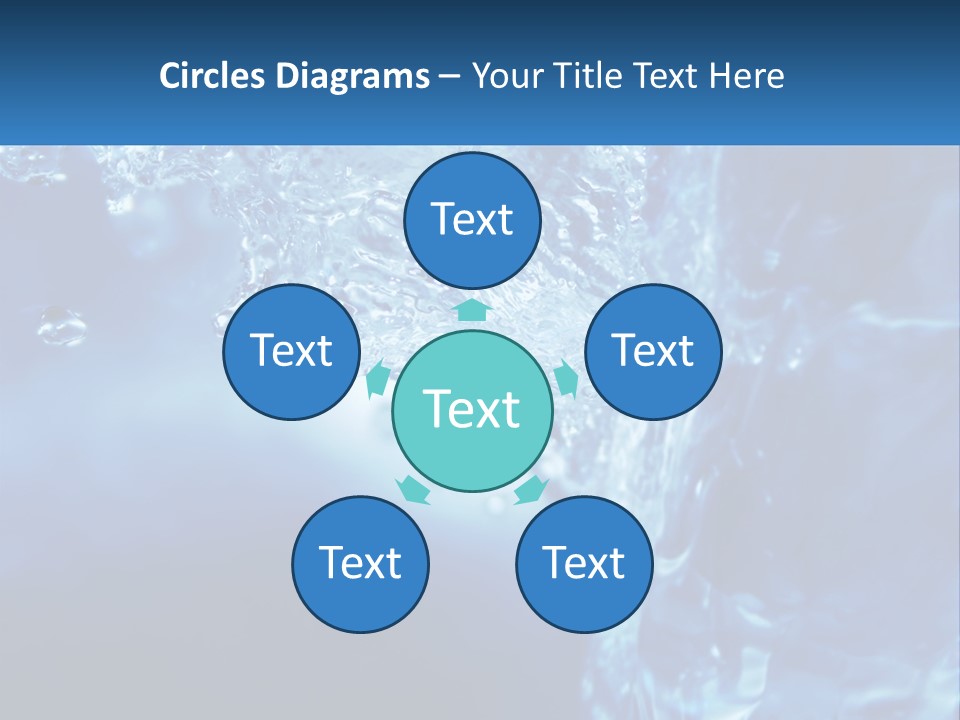 Drops Abstract Still PowerPoint Template