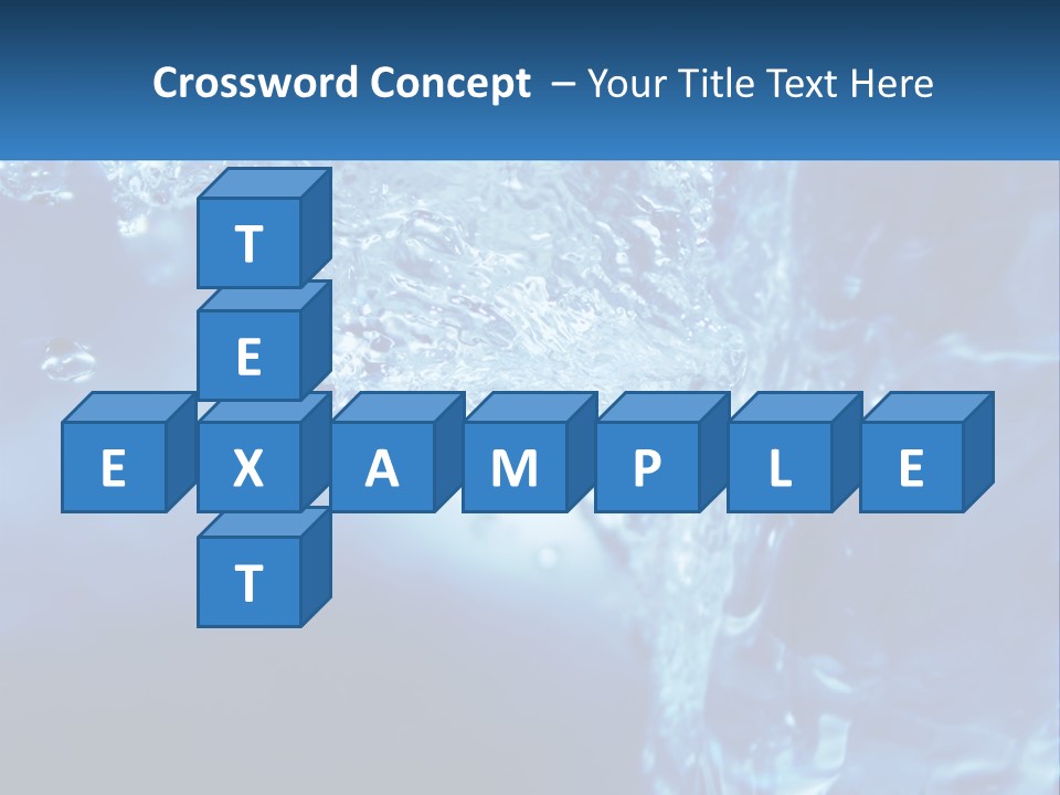Drops Abstract Still PowerPoint Template