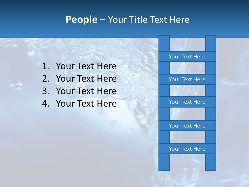 Drops Abstract Still PowerPoint Template