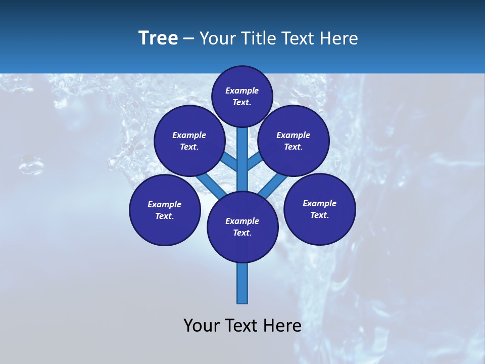 Drops Abstract Still PowerPoint Template