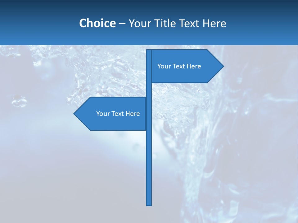 Drops Abstract Still PowerPoint Template