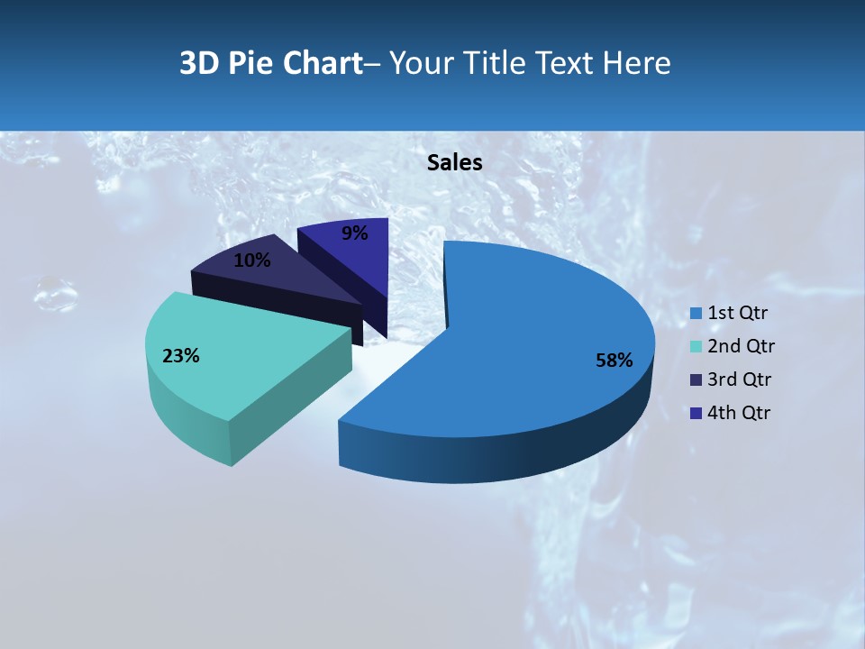 Drops Abstract Still PowerPoint Template