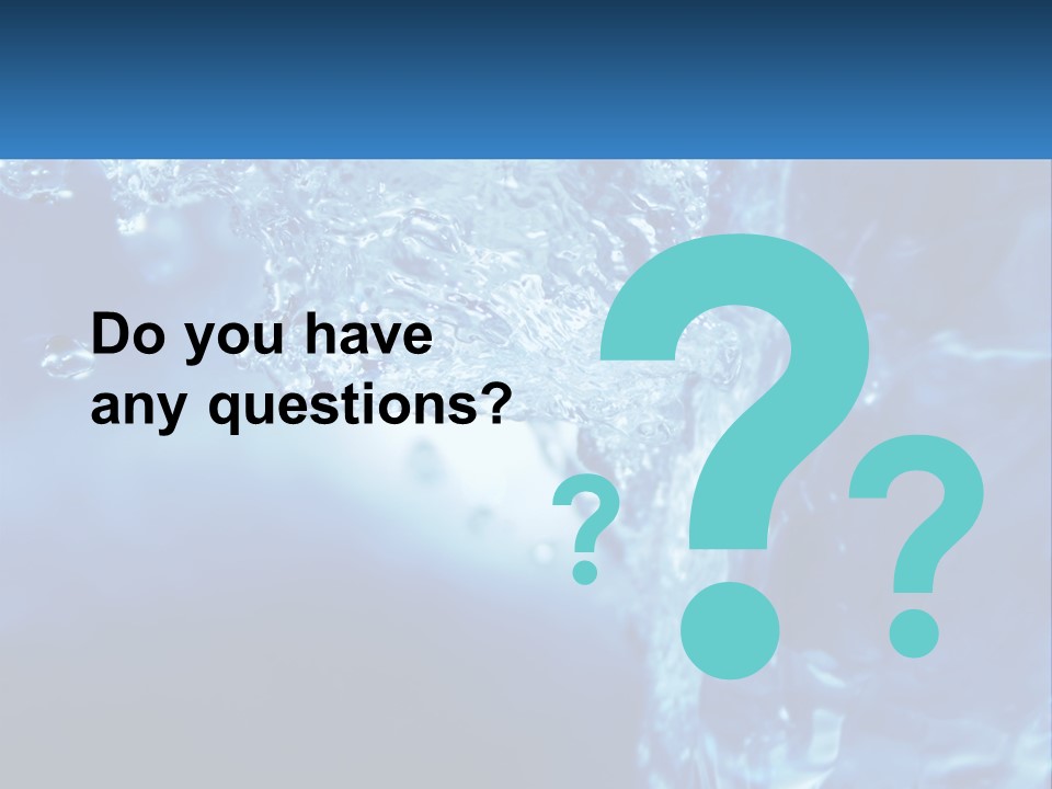 Drops Abstract Still PowerPoint Template