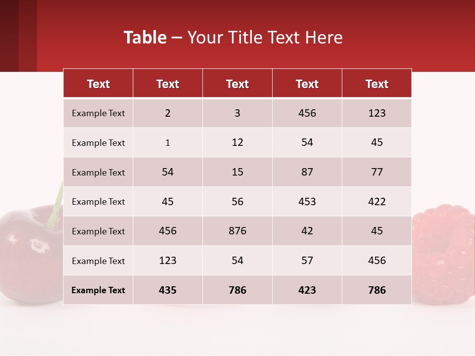 Copy Dessert Closeup PowerPoint Template
