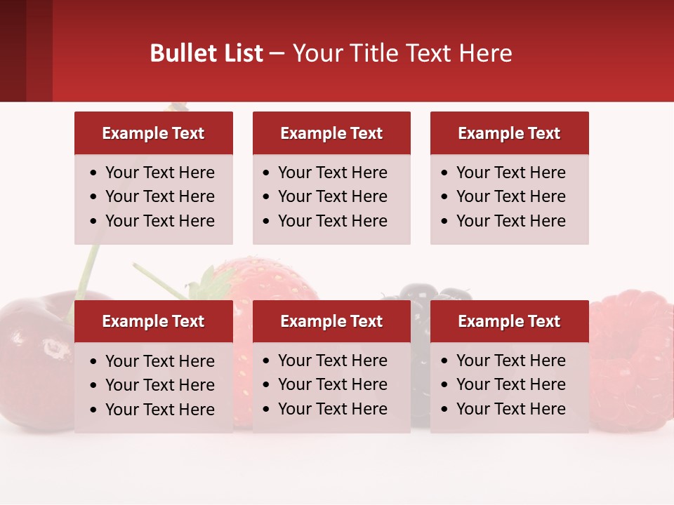 Copy Dessert Closeup PowerPoint Template