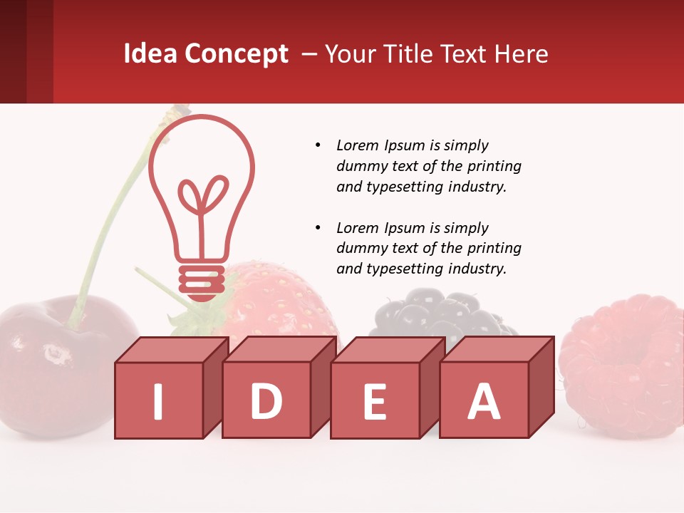 Copy Dessert Closeup PowerPoint Template
