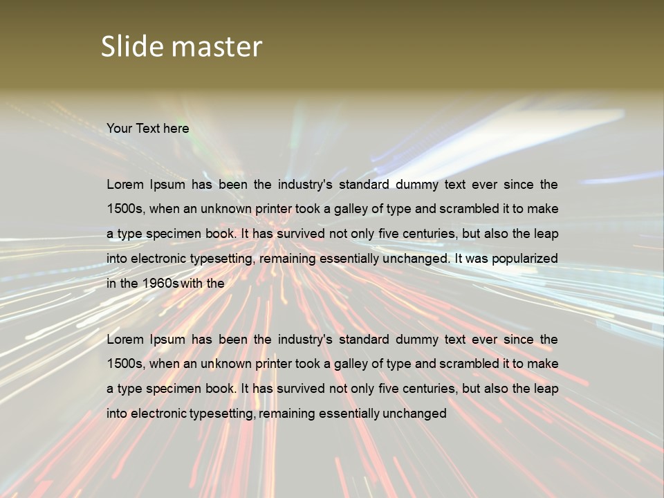 Furious Limit Life PowerPoint Template