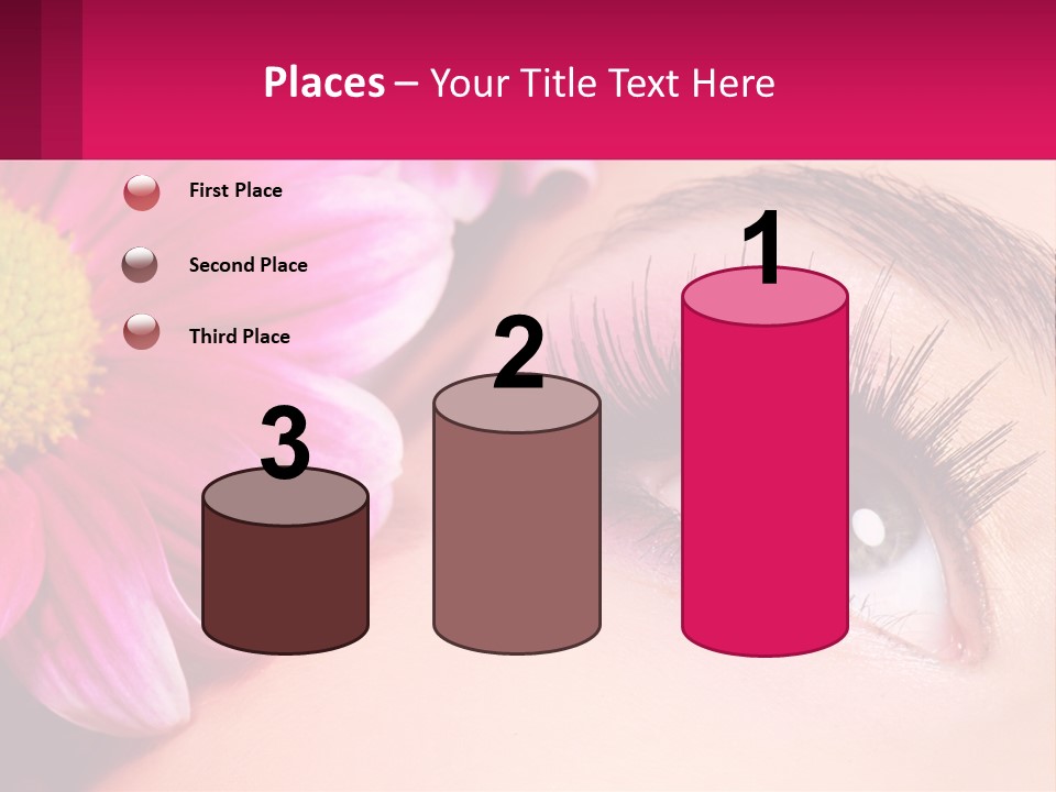 Female Eyeball Skin PowerPoint Template