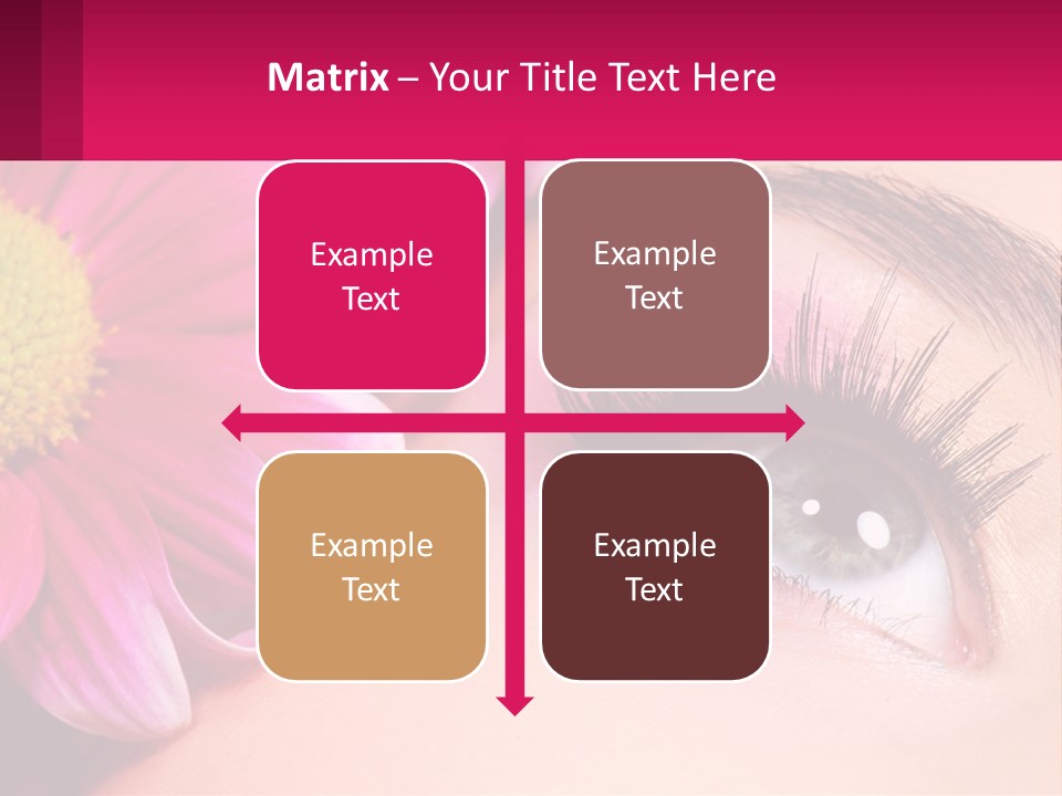 Female Eyeball Skin PowerPoint Template