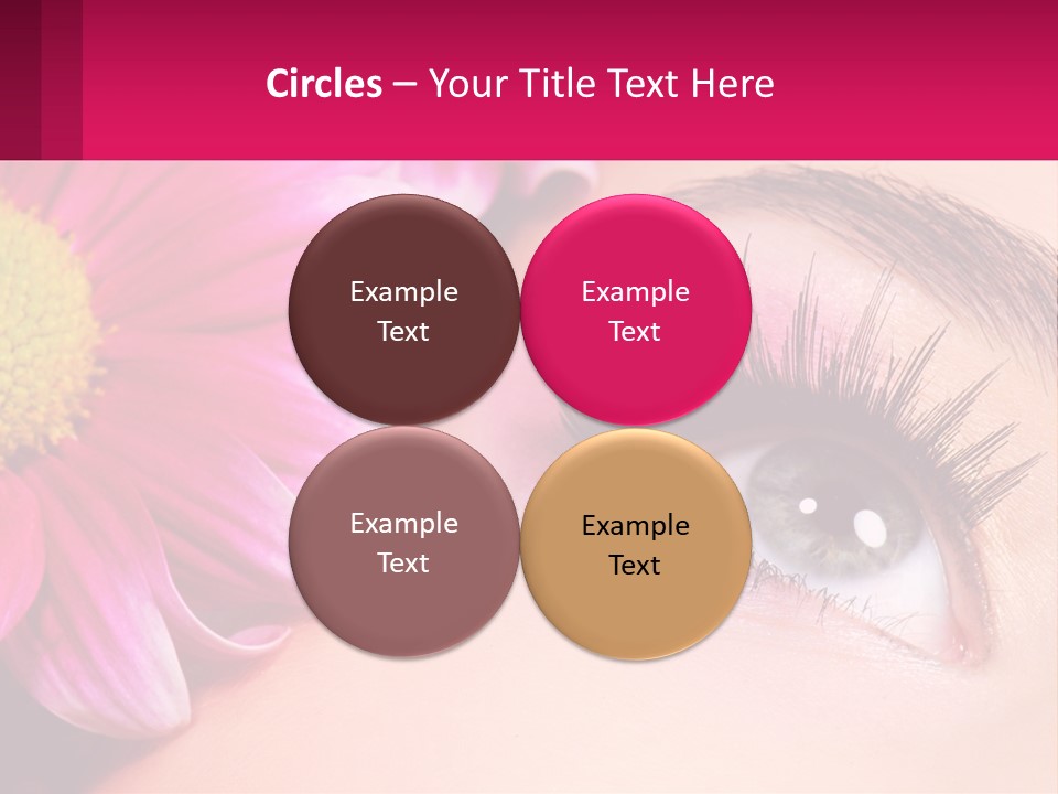 Female Eyeball Skin PowerPoint Template