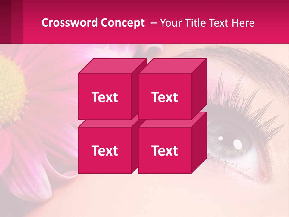 Female Eyeball Skin PowerPoint Template