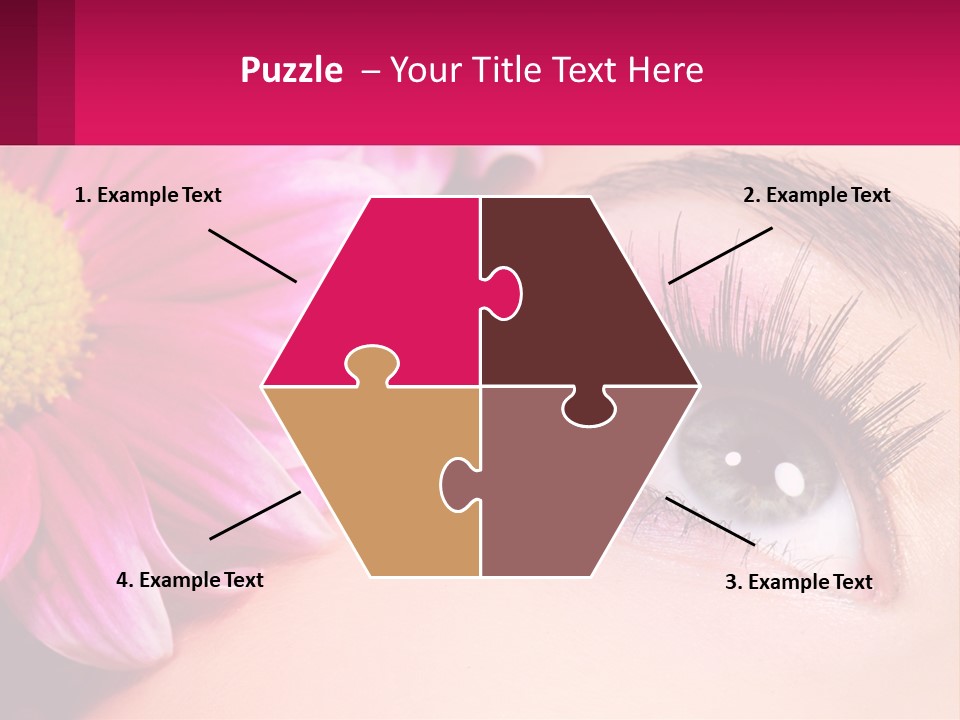 Female Eyeball Skin PowerPoint Template