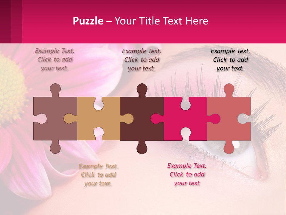 Female Eyeball Skin PowerPoint Template