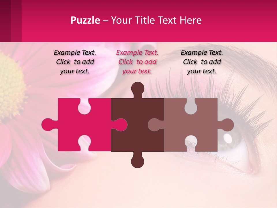 Female Eyeball Skin PowerPoint Template