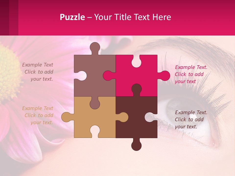 Female Eyeball Skin PowerPoint Template