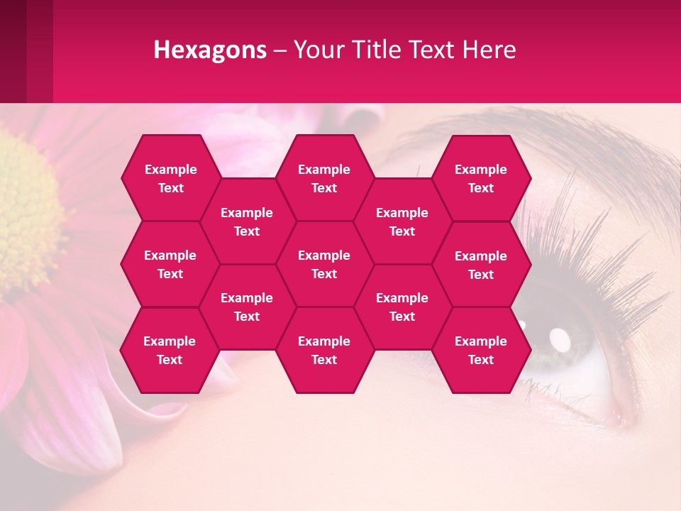 Female Eyeball Skin PowerPoint Template