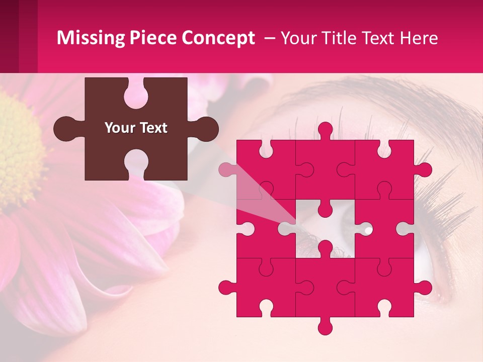 Female Eyeball Skin PowerPoint Template