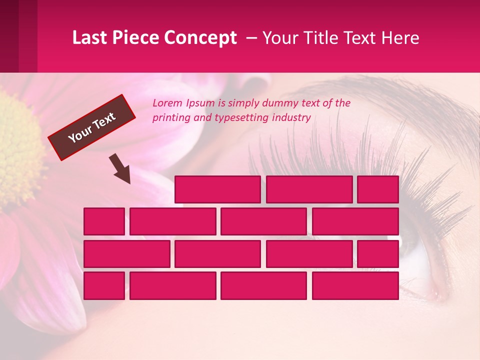 Female Eyeball Skin PowerPoint Template