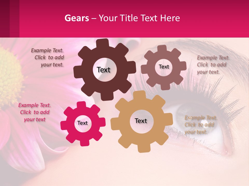 Female Eyeball Skin PowerPoint Template
