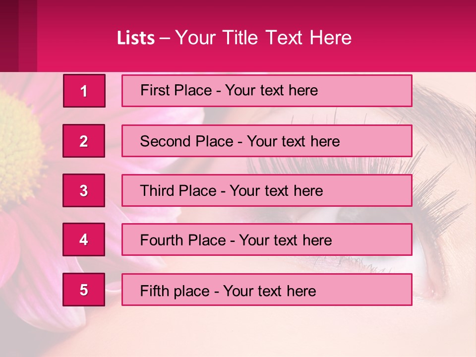 Female Eyeball Skin PowerPoint Template