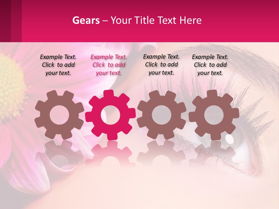 Female Eyeball Skin PowerPoint Template