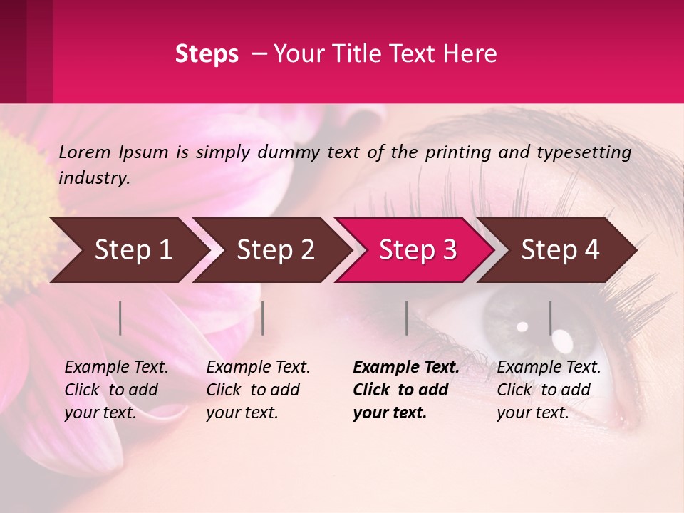 Female Eyeball Skin PowerPoint Template