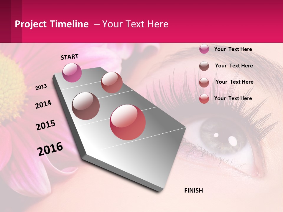 Female Eyeball Skin PowerPoint Template