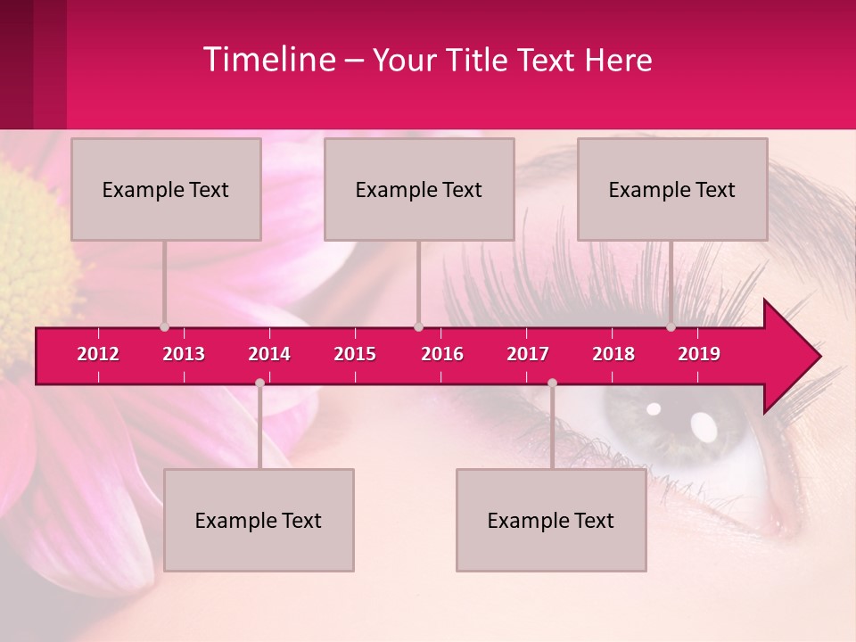 Female Eyeball Skin PowerPoint Template