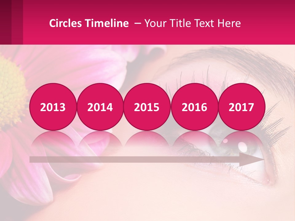 Female Eyeball Skin PowerPoint Template