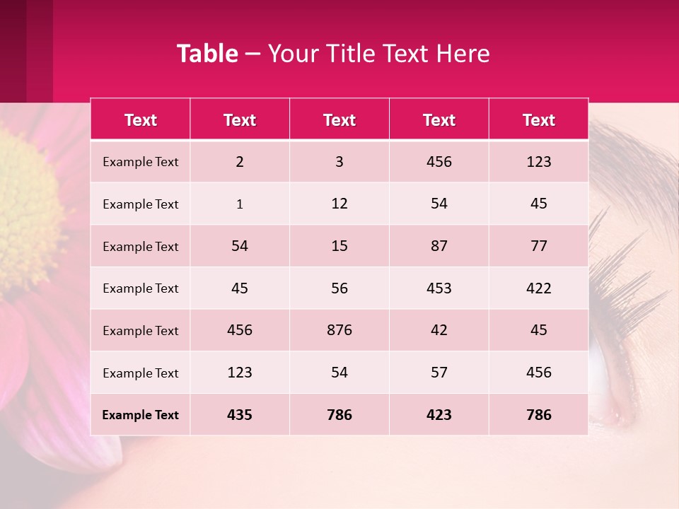 Female Eyeball Skin PowerPoint Template