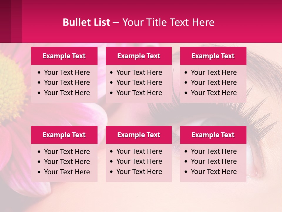 Female Eyeball Skin PowerPoint Template