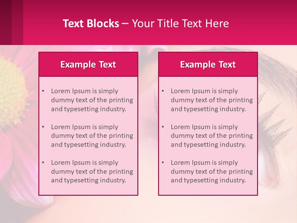 Female Eyeball Skin PowerPoint Template