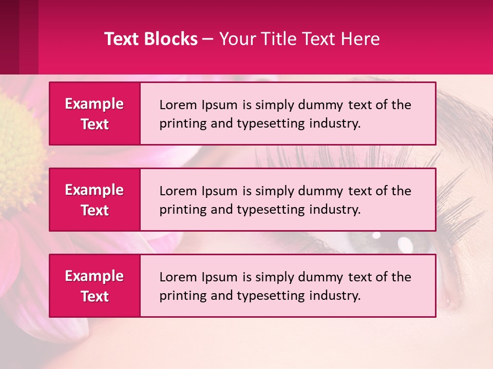 Female Eyeball Skin PowerPoint Template