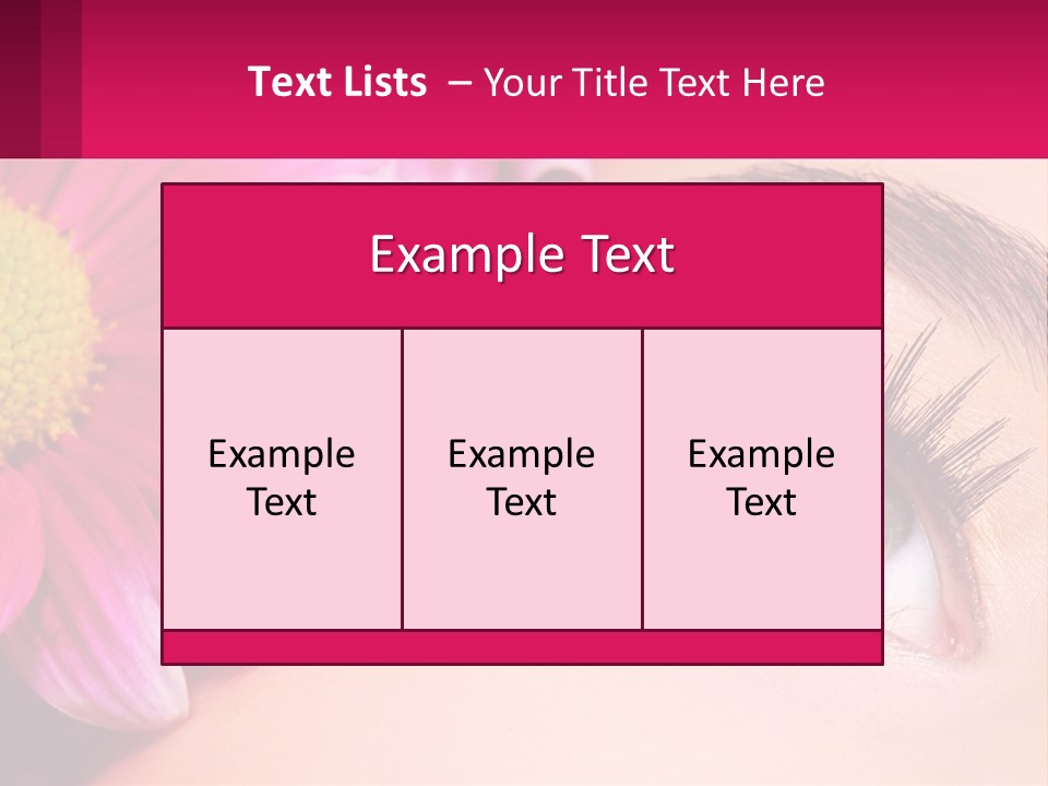 Female Eyeball Skin PowerPoint Template
