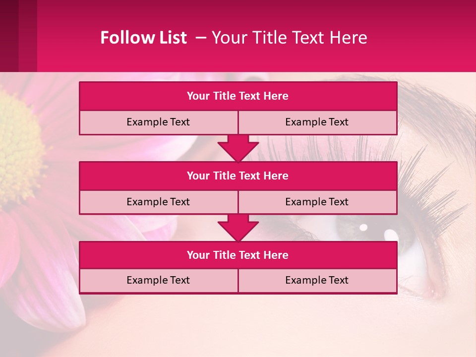 Female Eyeball Skin PowerPoint Template