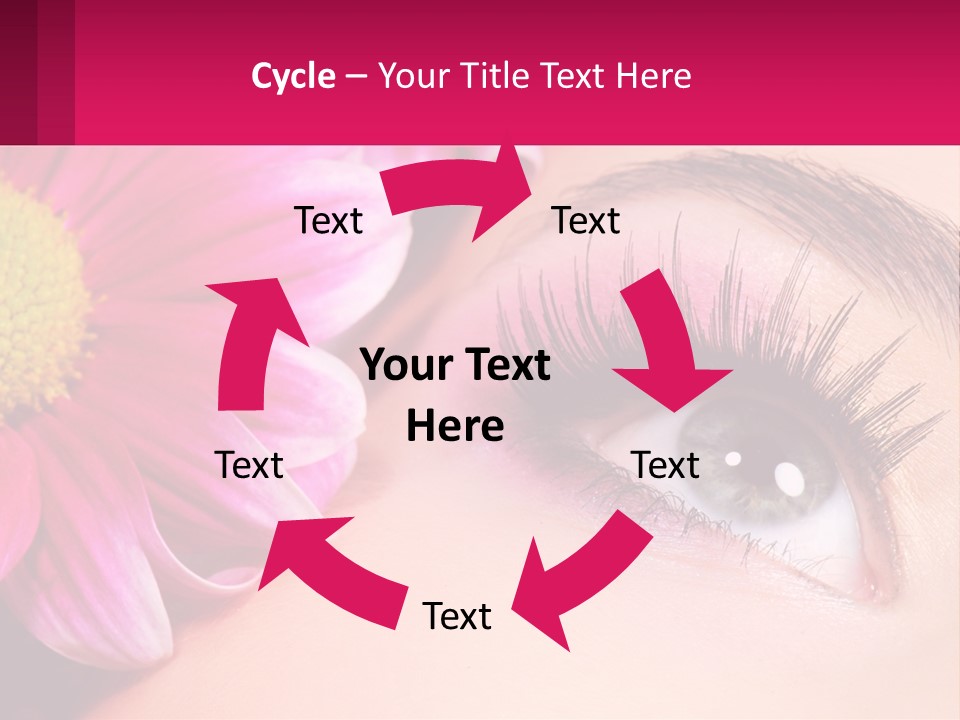 Female Eyeball Skin PowerPoint Template