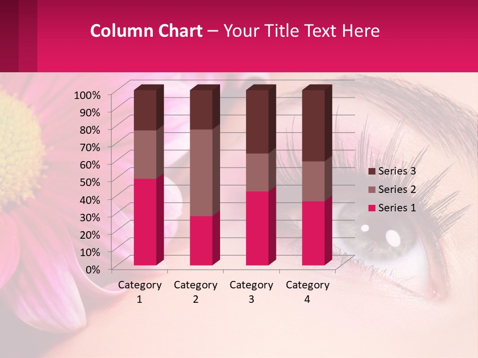 Female Eyeball Skin PowerPoint Template