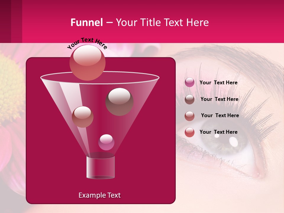 Female Eyeball Skin PowerPoint Template