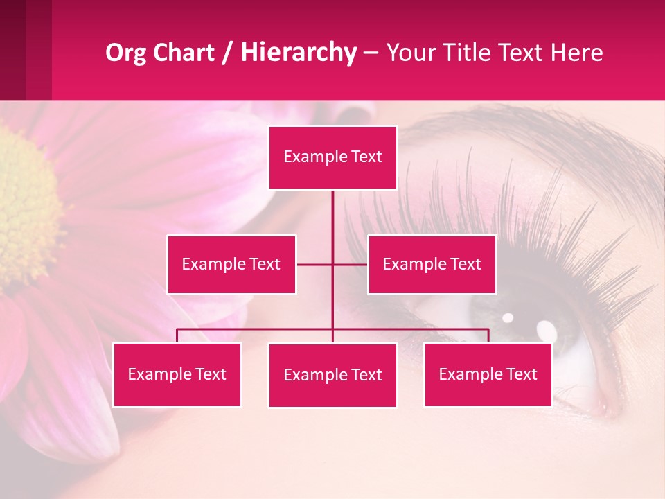 Female Eyeball Skin PowerPoint Template