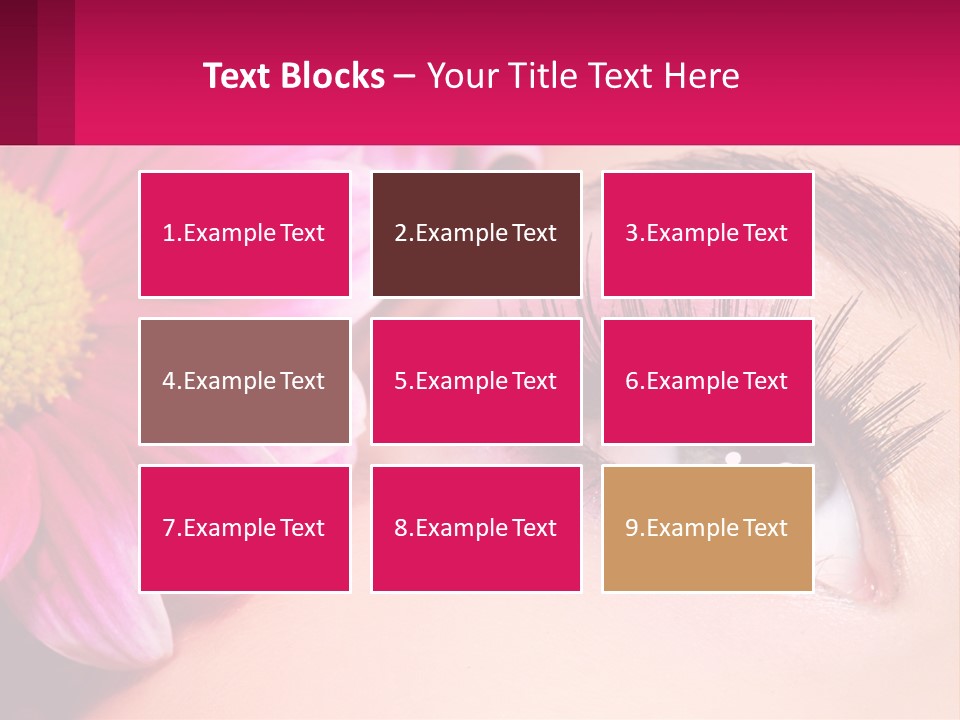 Female Eyeball Skin PowerPoint Template