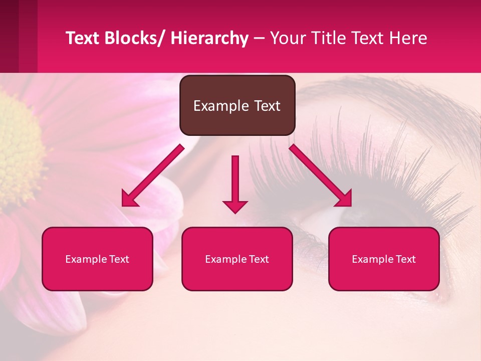 Female Eyeball Skin PowerPoint Template