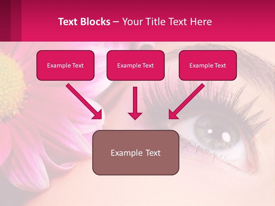 Female Eyeball Skin PowerPoint Template